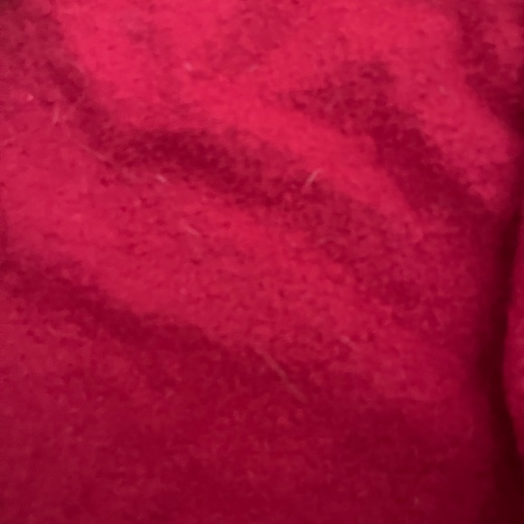 100% wool perfect red knit zip up for winter - Picture 2 of 6